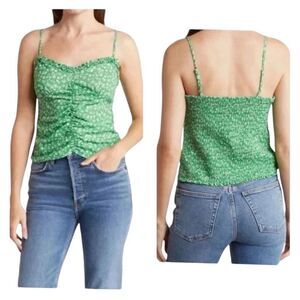 NWOT Lush Green Floral Tank Top 2X